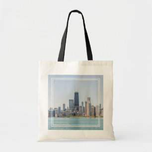 Chicago Skyline med Sjö Michigan Tygkasse