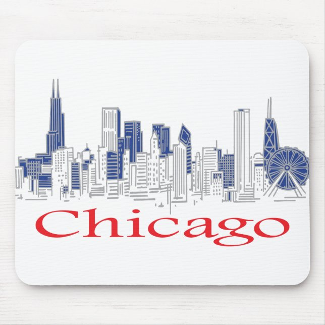 Chicago-Skyline Musmatta (Framsidan)