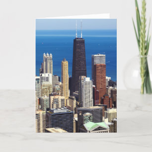 Chicago Skyline och landmärken Kort