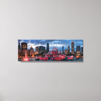 Chicago Skyline på Canvas 12x36
