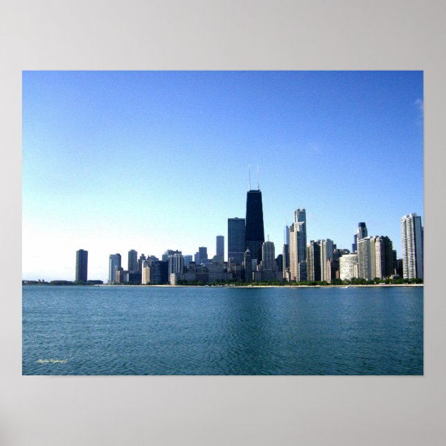 Chicago Skyline Photography Poster (Framsidan)