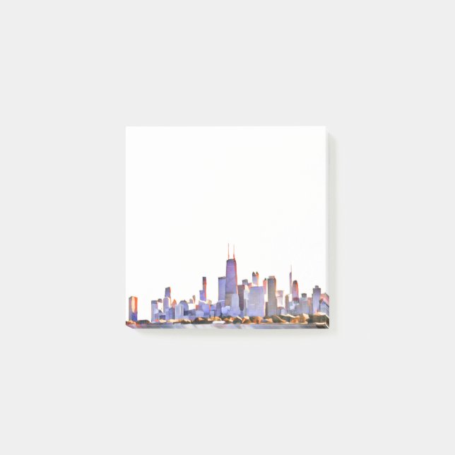 Chicago Skyline Post-it Block (Framsida)