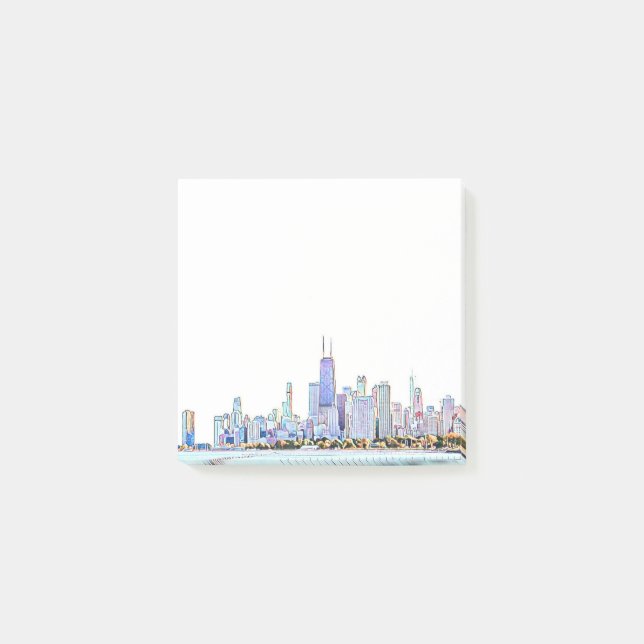 Chicago Skyline Post-it Notes (Framsida)