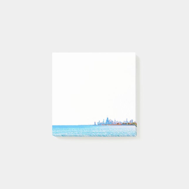 Chicago Skyline Post-it Notes Block (Framsida)