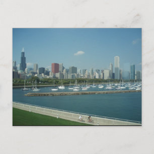 Chicago Skyline Postcard Vykort