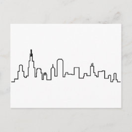 Chicago Skyline Postcard Vykort