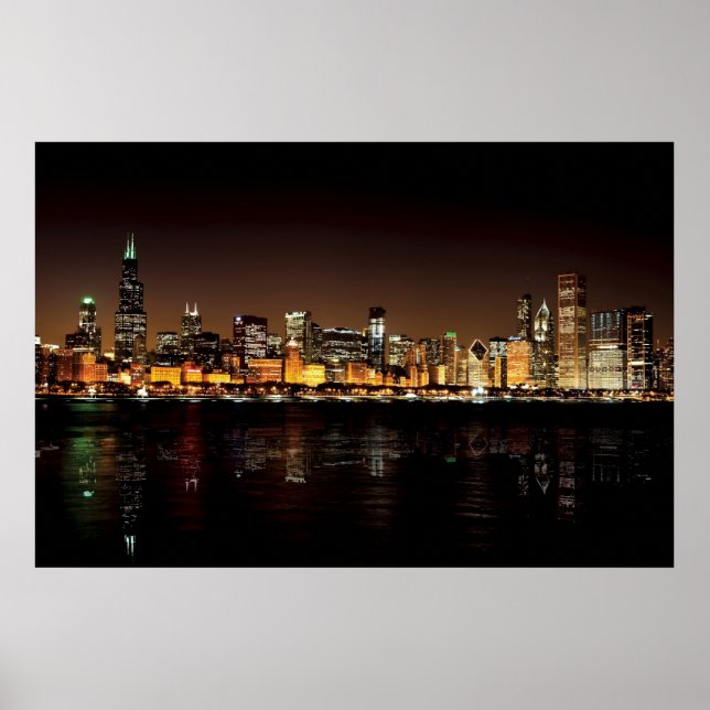 Chicago Skyline Poster (Framsidan)