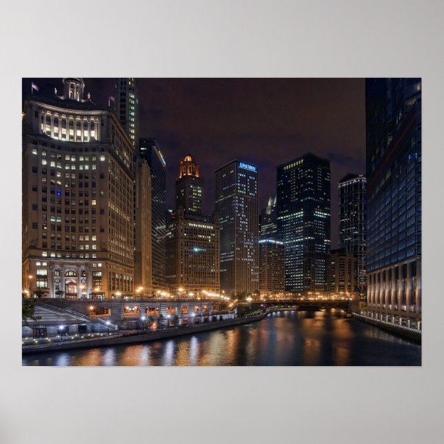 Chicago Skyline Poster (Framsidan)