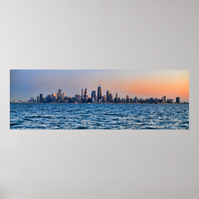Chicago Skyline Poster (Framsidan)