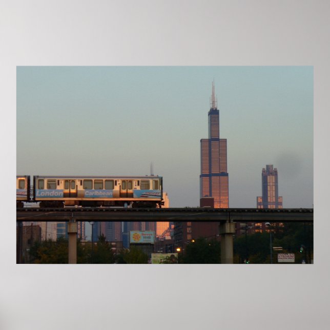 Chicago Skyline Poster (Framsidan)
