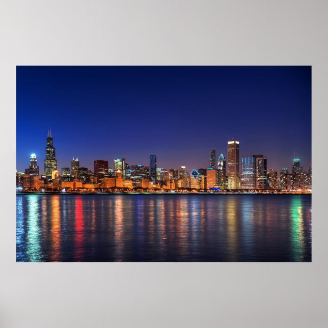 CHICAGO SKYLINE POSTER (Framsidan)