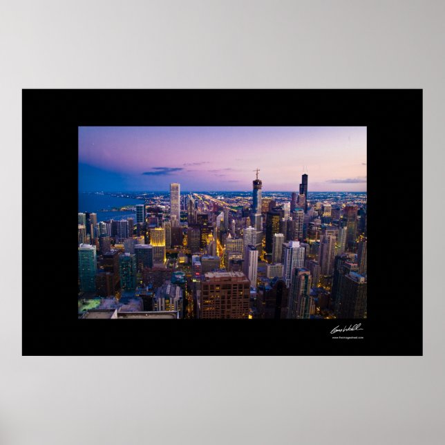 Chicago Skyline Poster (Framsidan)