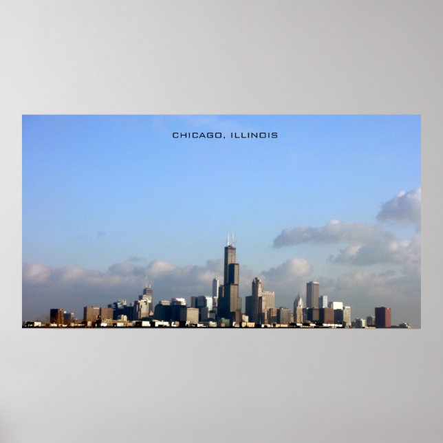Chicago Skyline Poster (Framsidan)