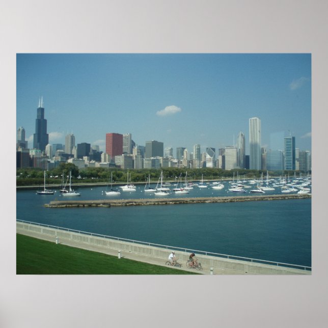Chicago Skyline Poster (Framsidan)