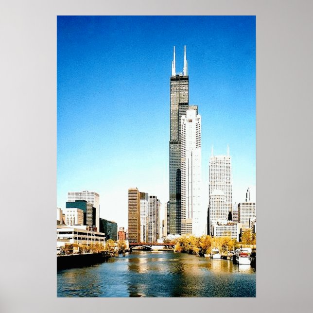 Chicago Skyline Poster (Framsidan)
