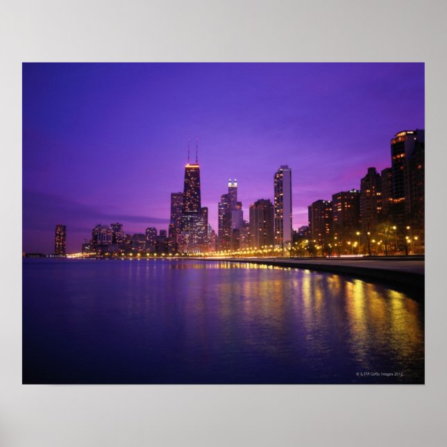 Chicago Skyline Poster (Framsidan)