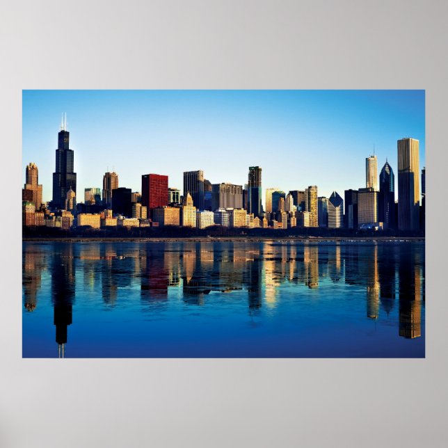 Chicago Skyline Poster (Framsidan)