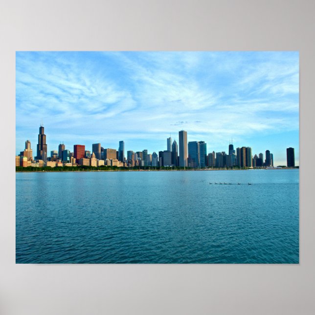 Chicago Skyline Poster (Framsidan)