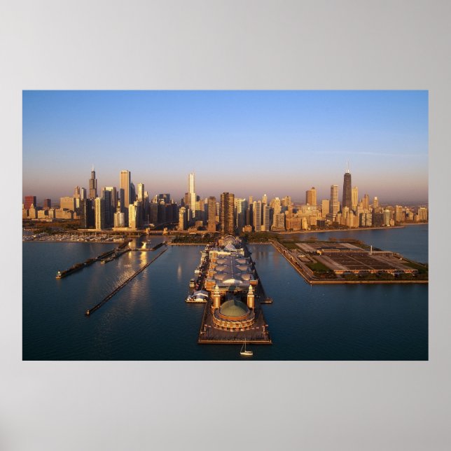 Chicago Skyline Poster (Framsidan)