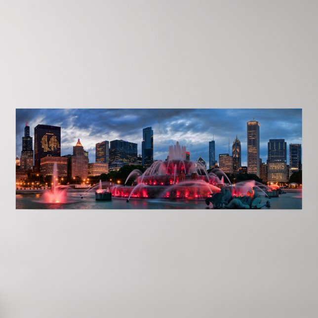 Chicago Skyline Poster (Framsidan)