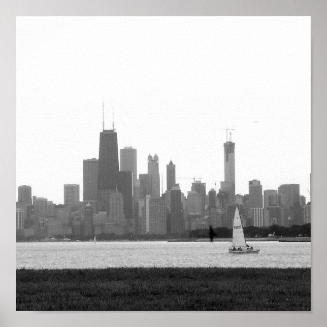 Chicago Skyline Poster (Framsidan)