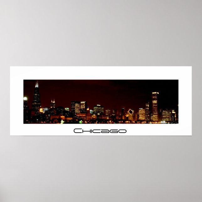 Chicago Skyline Poster (Framsidan)