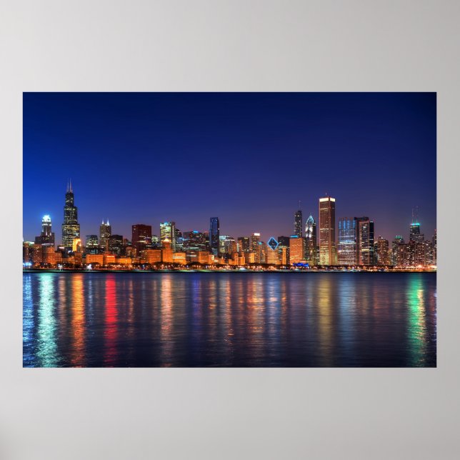 Chicago Skyline Poster (Framsidan)