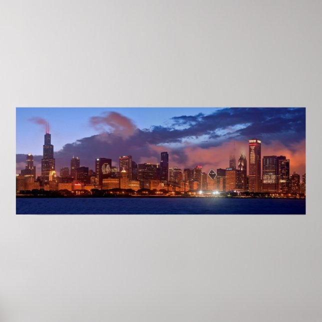 Chicago Skyline Poster (Framsidan)