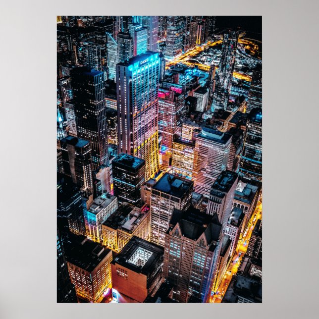Chicago Skyline Poster (Framsidan)