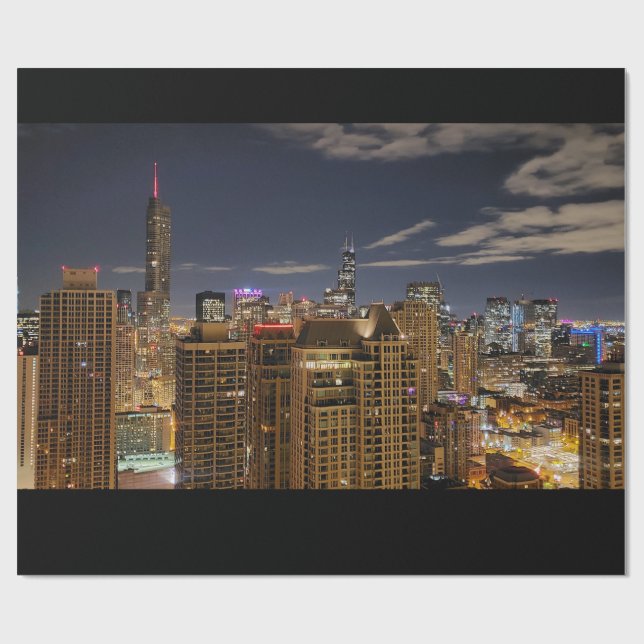 Chicago Skyline Presentpapper (Platt)