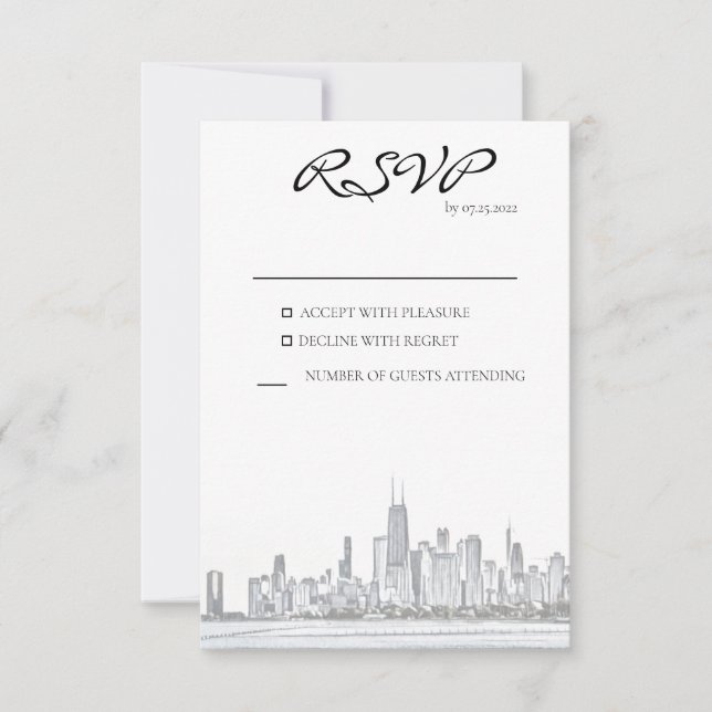 Chicago Skyline Response Card OSA Kort (Framsida)