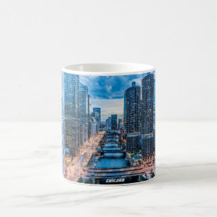 Chicago Skyline River City Kaffemugg