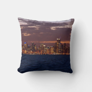 Chicago Skyline Square Kudde