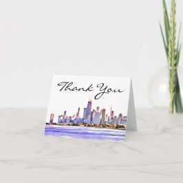 Chicago Skyline - tack för ditt kort