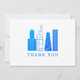 Chicago Skyline Tacksamhetskort Tack Kort