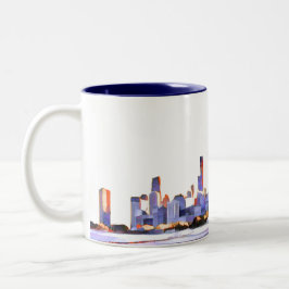 Chicago Skyline Two-Tone Coffee Mugg