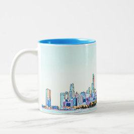 Chicago Skyline Two-Tone Coffee Mugg