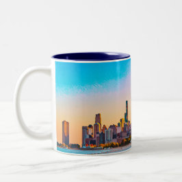 Chicago Skyline Two-Tone Coffee Mugg
