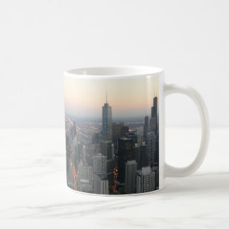 Chicago Skyline vid Sunset Kaffemugg