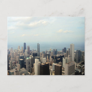 Chicago Skyline View from Willis Torn Vykort