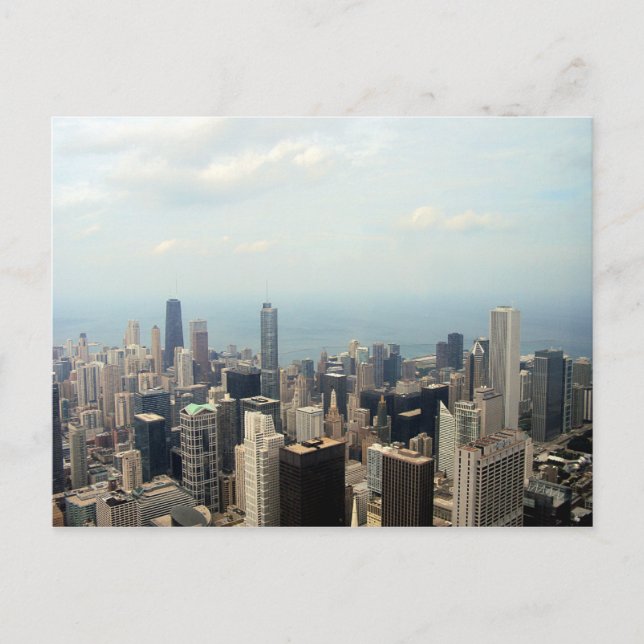 Chicago Skyline View from Willis Torn Vykort (Framsida)