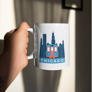 Chicago Skyline Vintage resor Kaffemugg