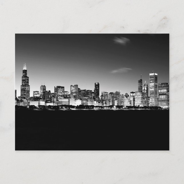 Chicago Skyline Vykort (Framsida)