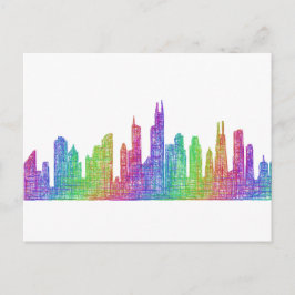 Chicago Skyline Vykort
