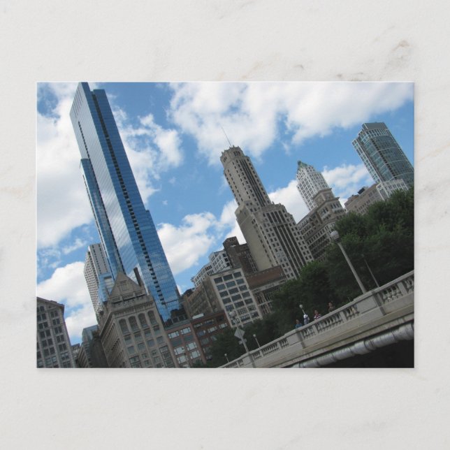 Chicago Skyline Vykort (Framsida)