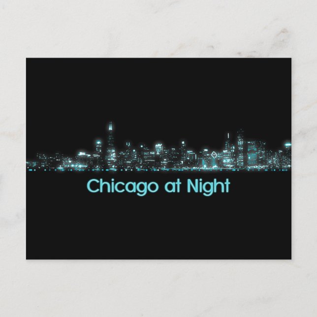 Chicago Skyline Vykort (Framsida)