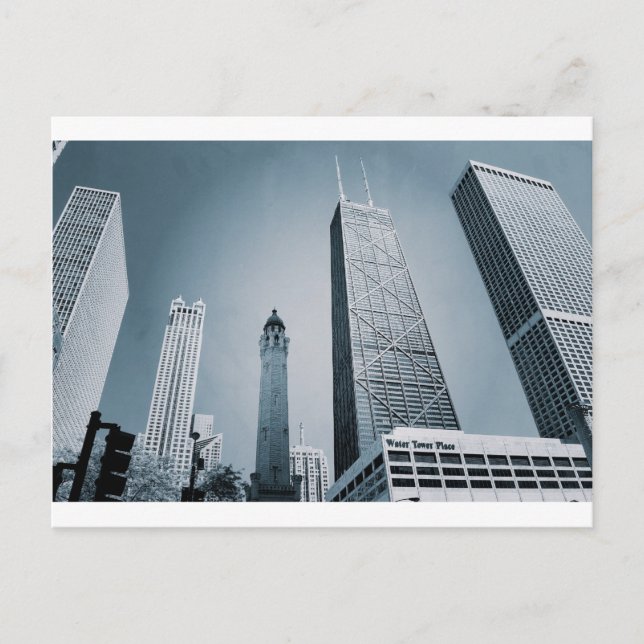 Chicago Skyline Vykort (Framsida)