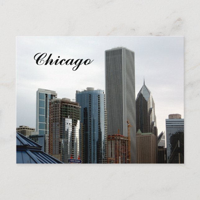 Chicago Skyline-vykort Vykort (Framsida)