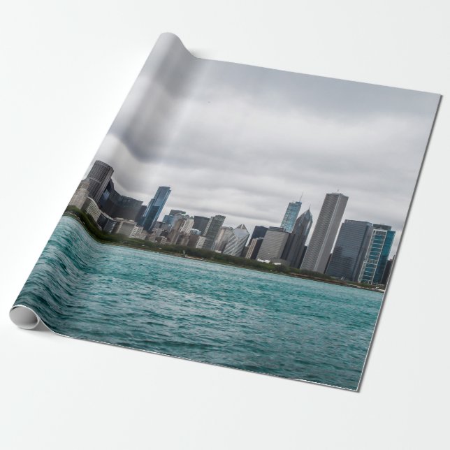 Chicago skylinechicago, skylin, flyg, arkitekt presentpapper (Utrullad)