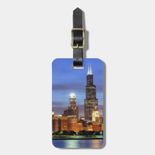 Chicago-skylinen från Adler Planetarium Bagagebricka